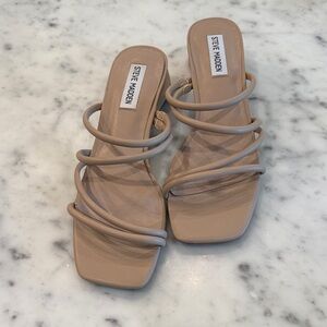 Steve Madden Beige Strappy Heels